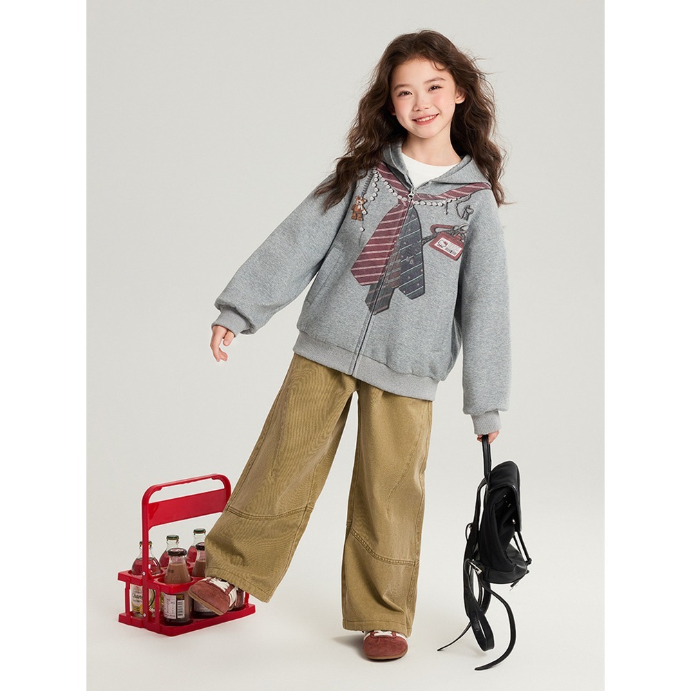 親子-時尚感短款連帽外套S602203-細節圖5