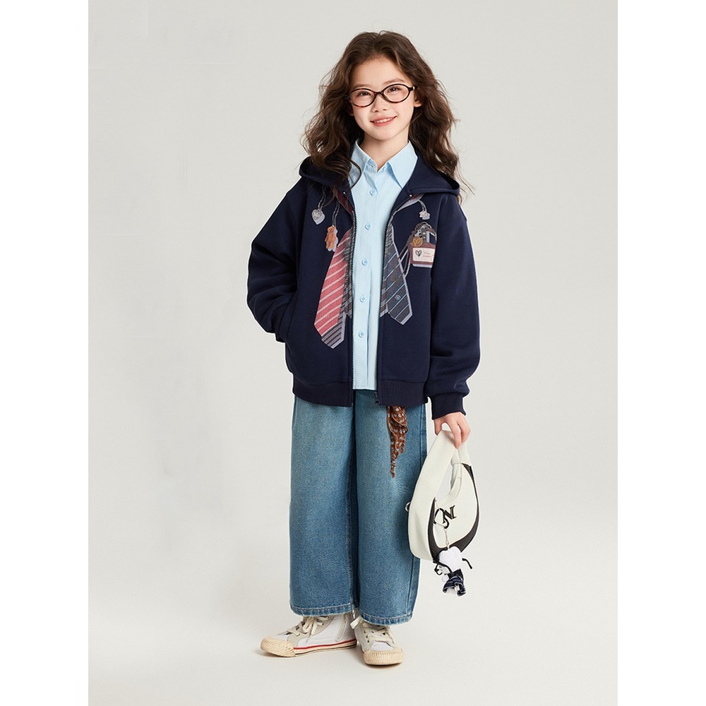 親子-時尚感短款連帽外套S602203-細節圖6