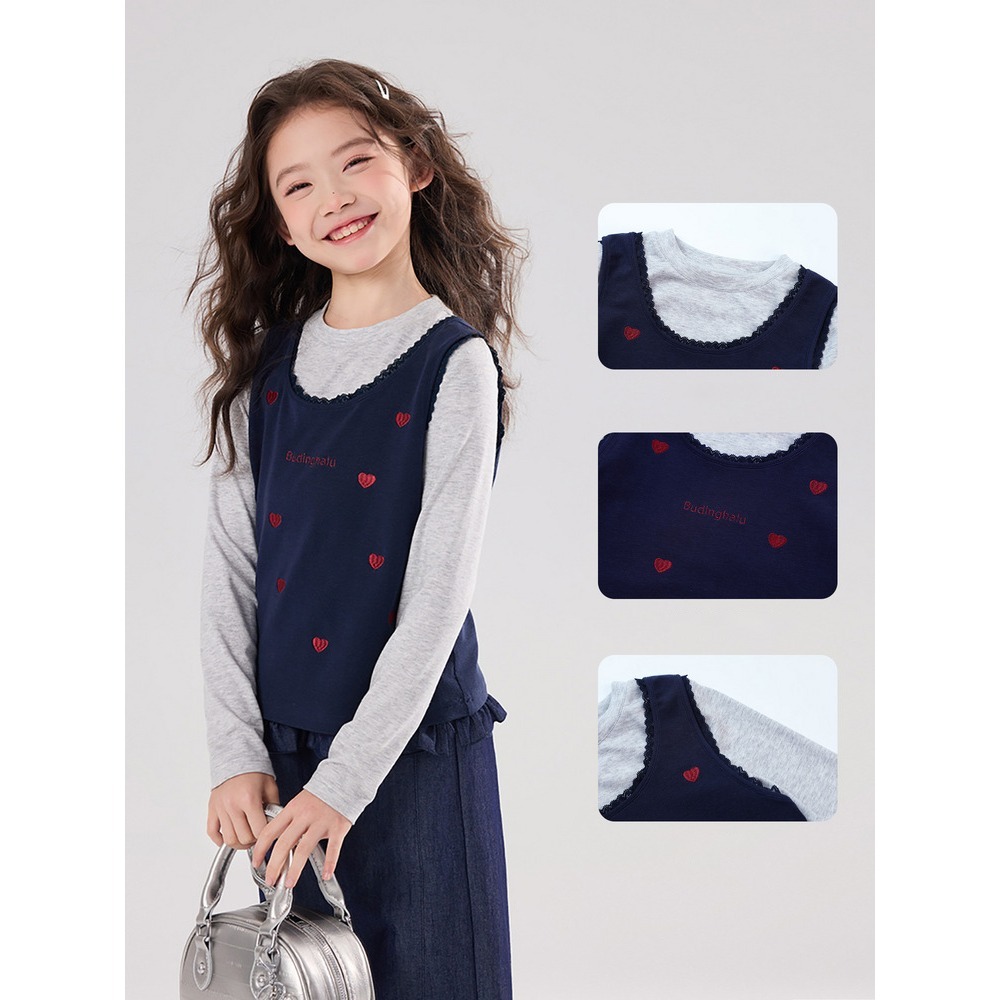 親子-愛心背心上衣套裝S602205-細節圖4