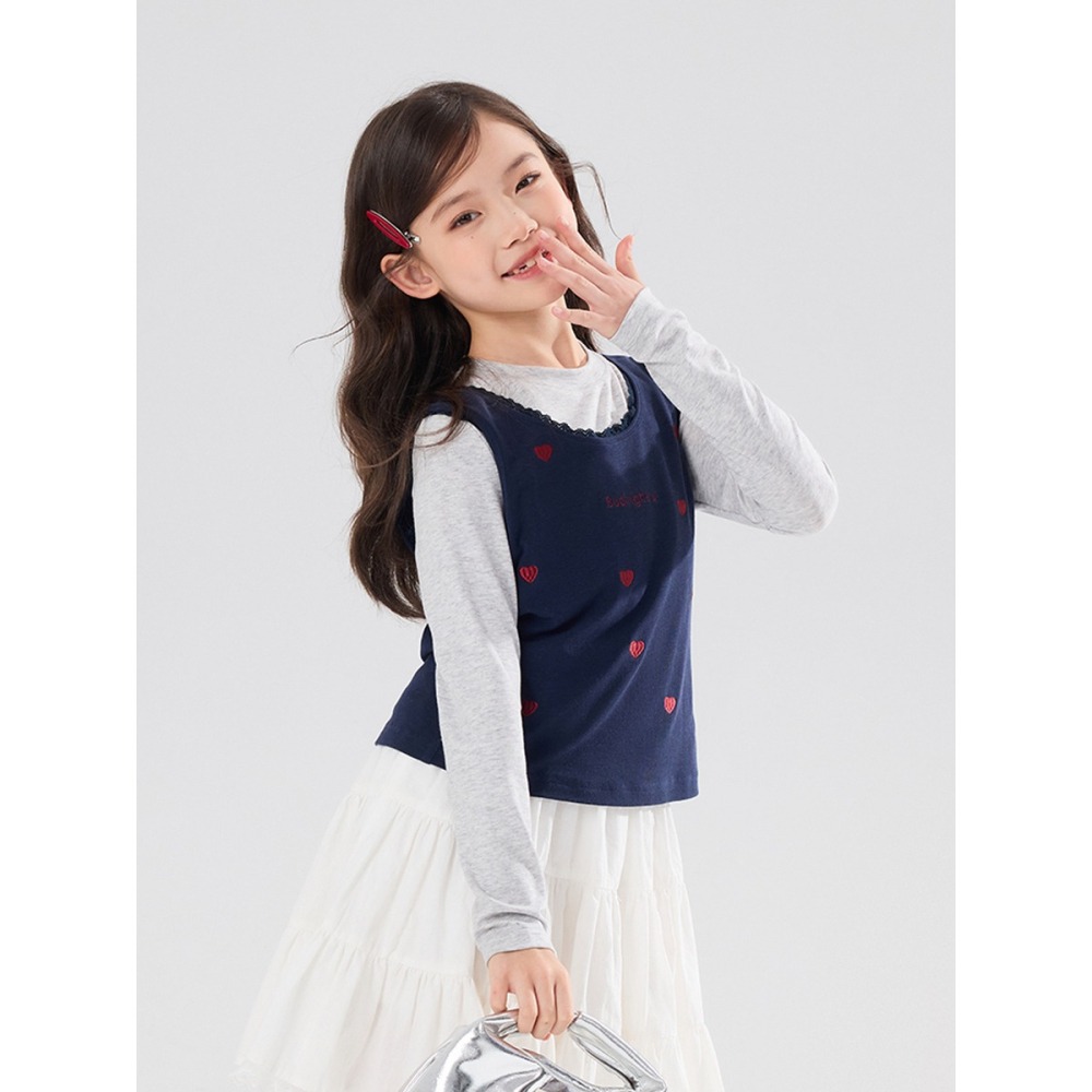 親子-愛心背心上衣套裝S602205-細節圖5