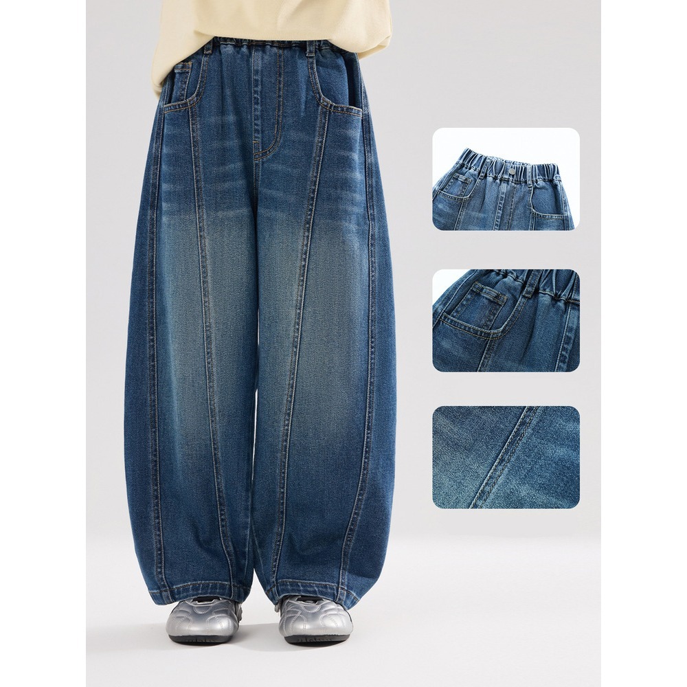 親子-闊腿牛仔褲S602206-細節圖2