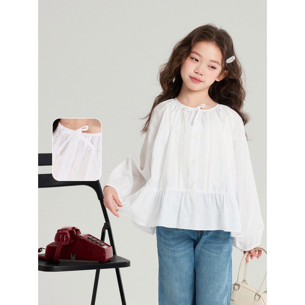 親子-溫柔風蝴蝶結上衣S602207-細節圖3