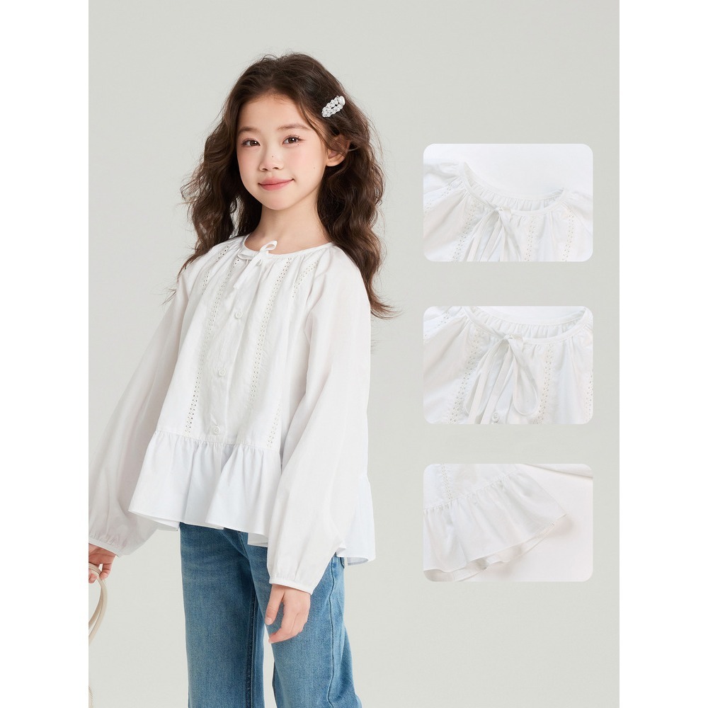 親子-溫柔風蝴蝶結上衣S602207-細節圖4