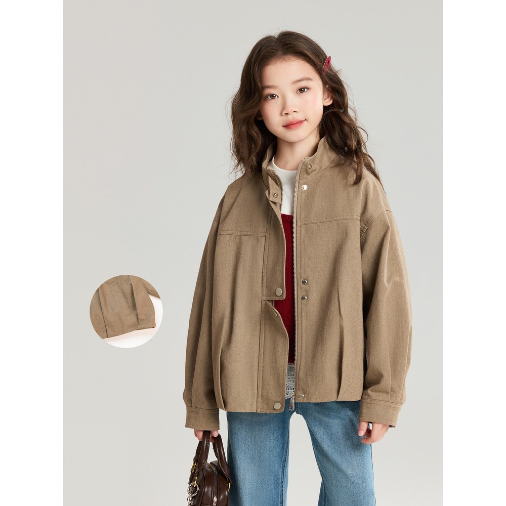 親子-短立領夾克上衣S602208-細節圖2