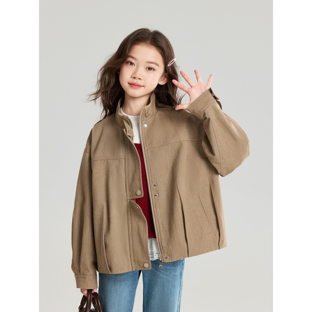 親子-短立領夾克上衣S602208-細節圖4