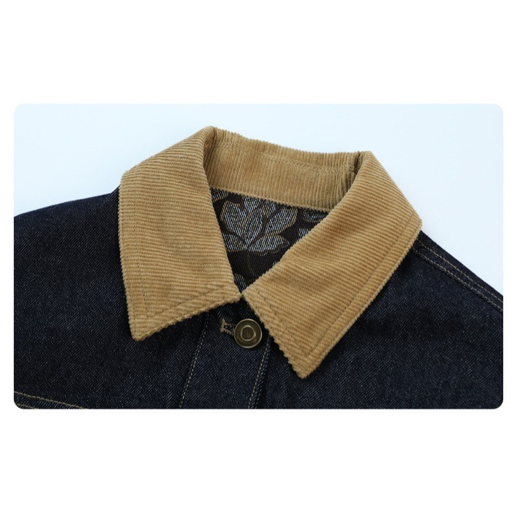 親子-印花復古撞色牛仔外套S602209-細節圖8