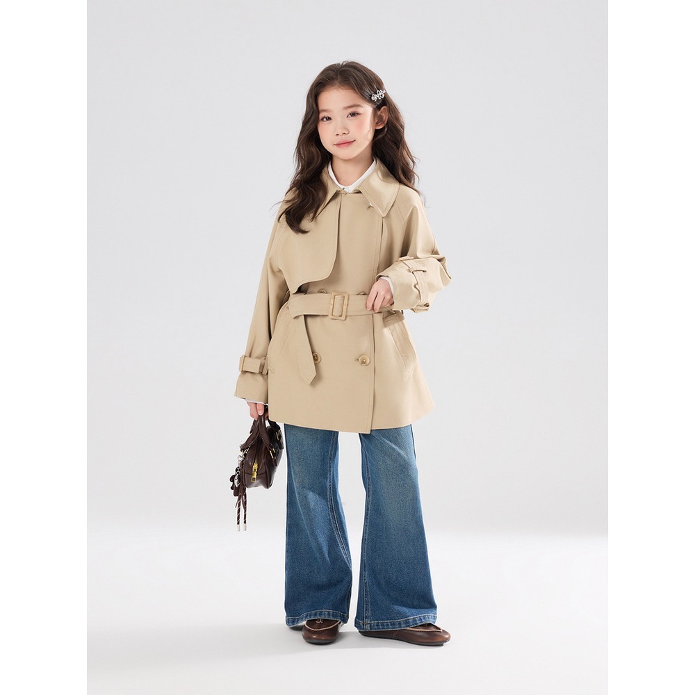 親子-卡其風衣外套S602210-細節圖5