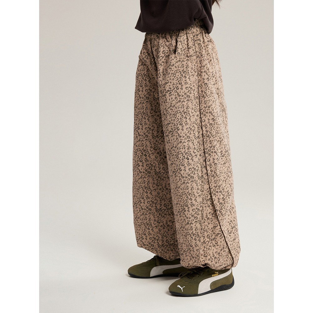 親子-美式甜酷豹紋褲S602219-細節圖2