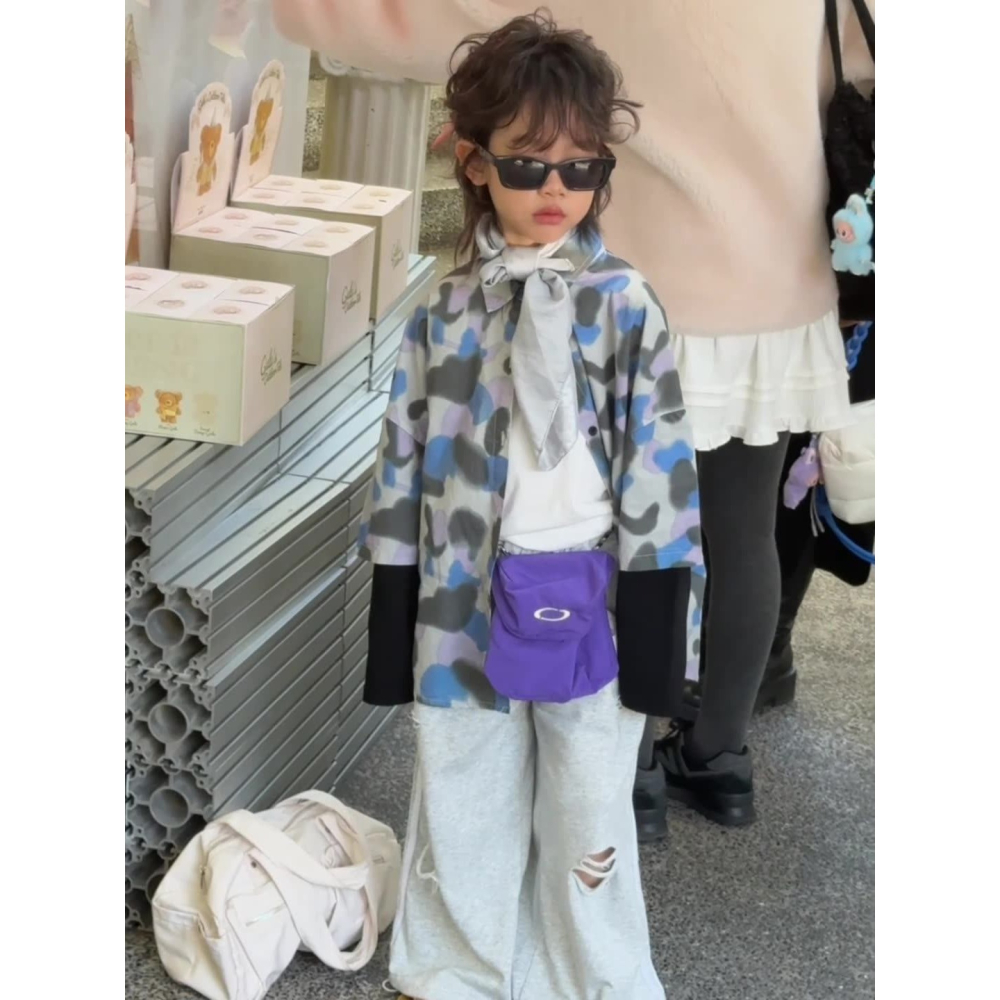 印花棉布水洗假兩件襯衫S602309-細節圖2