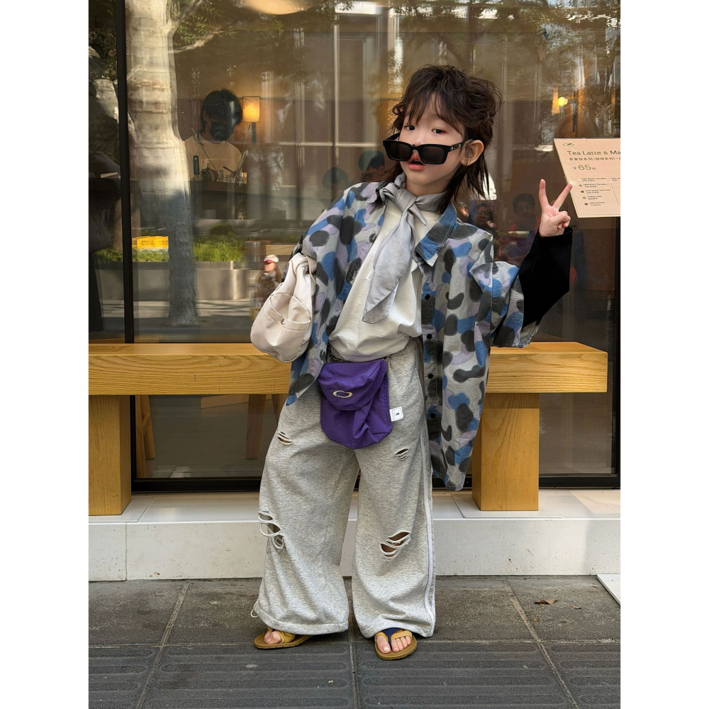 印花棉布水洗假兩件襯衫S602309-細節圖4