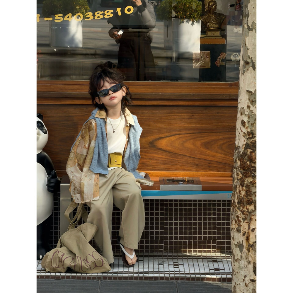 皺感腰果花寬鬆襯衫S602312-細節圖6