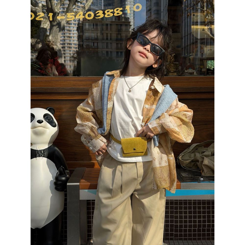 皺感腰果花寬鬆襯衫S602312-細節圖10