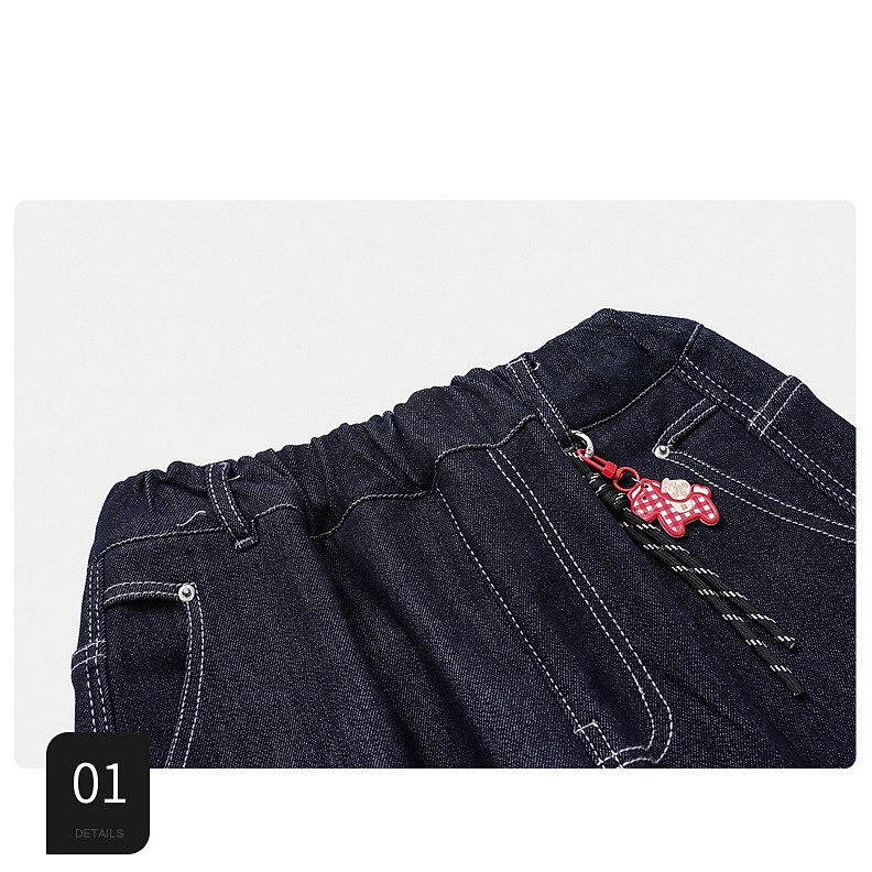 刺繡彎刀直筒牛仔褲S602314-細節圖10