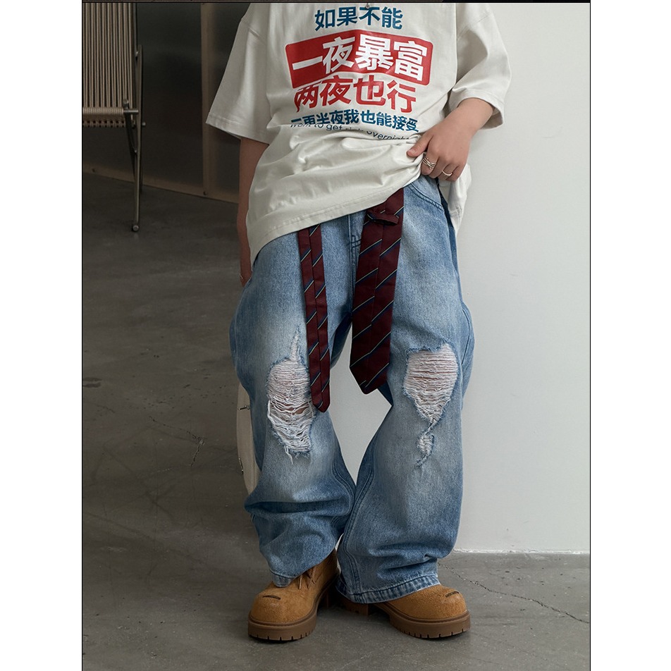 牛仔破洞褲S602316-細節圖11