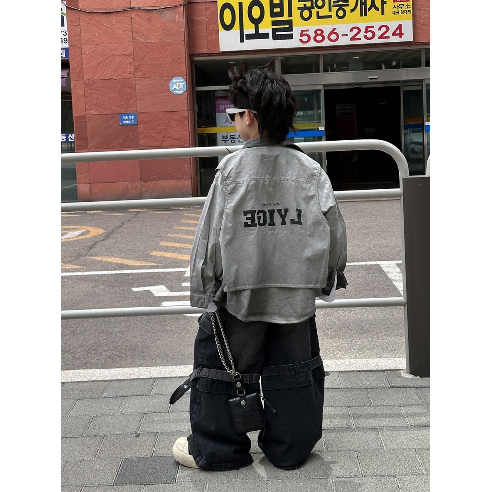 假兩件臟染襯衣S602319-細節圖2