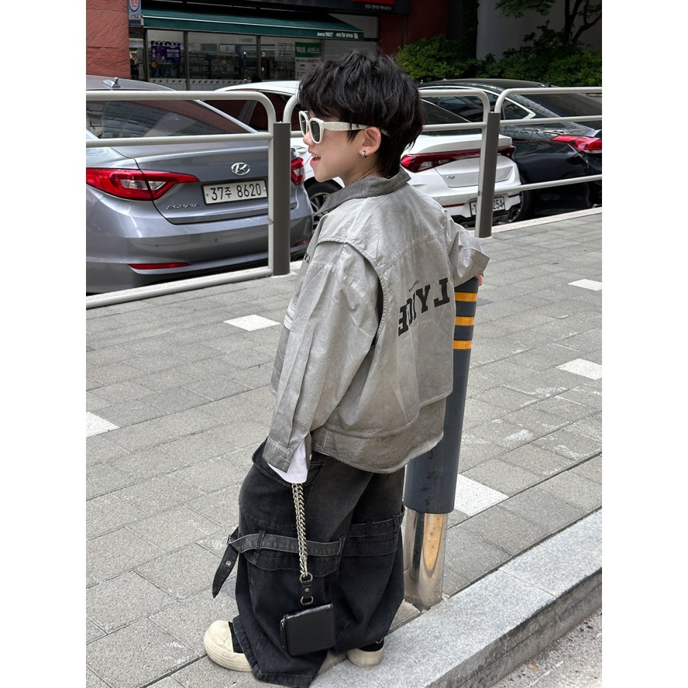 假兩件臟染襯衣S602319-細節圖4