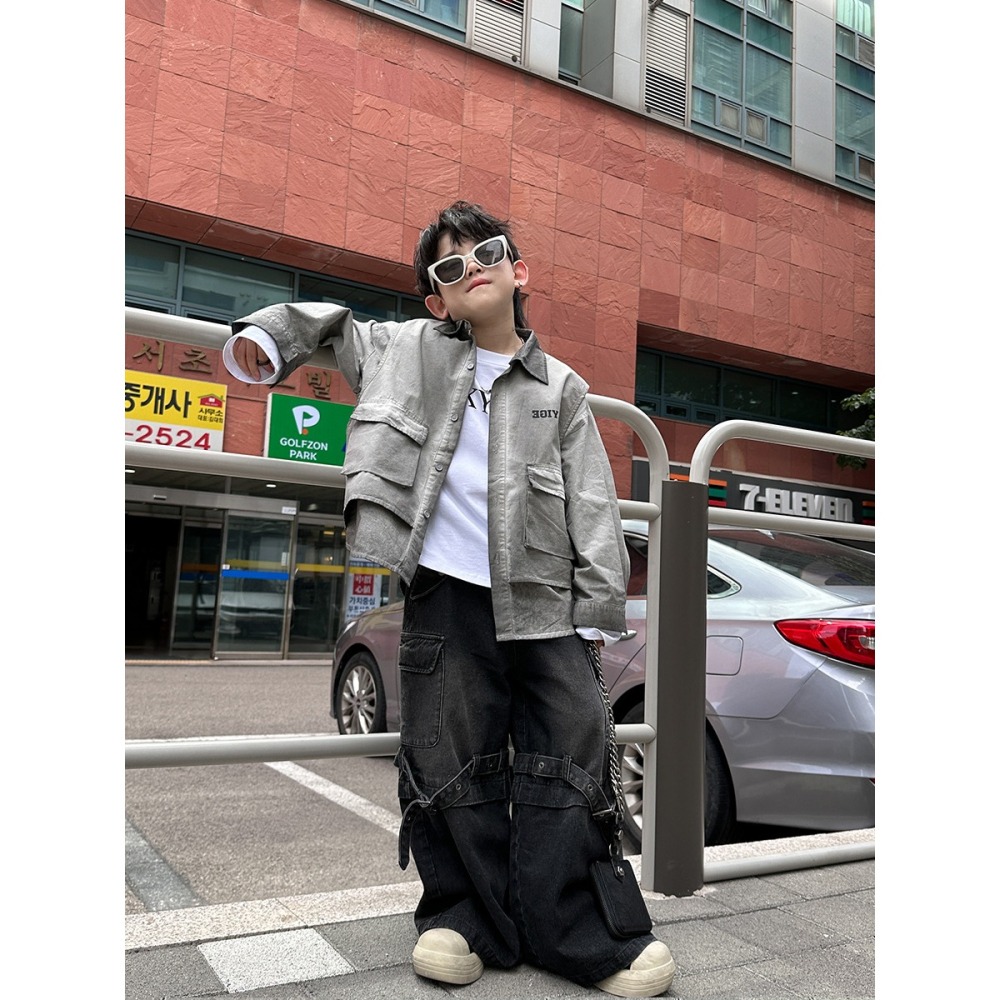 假兩件臟染襯衣S602319-細節圖6