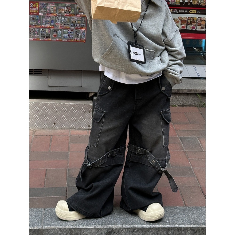 直筒工裝牛仔褲S602320-細節圖6