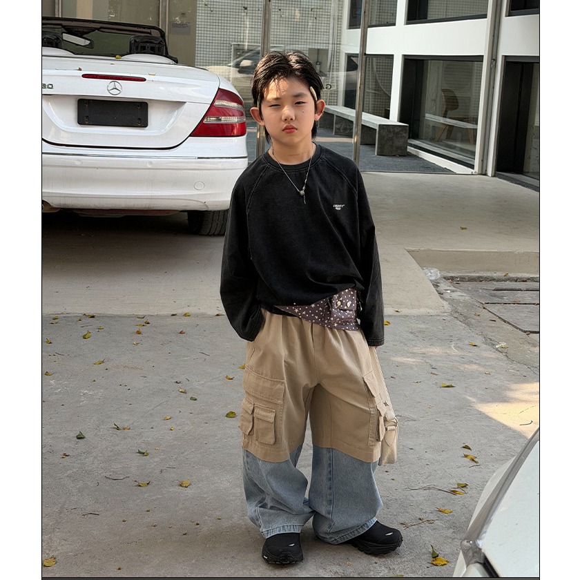 復古拼接工裝長褲S602321-細節圖10