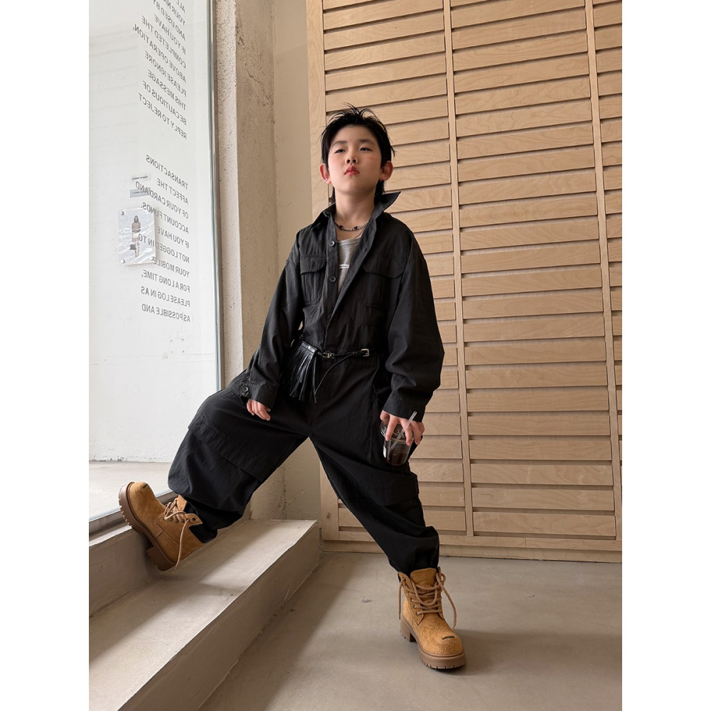 工裝舊水洗連體衣S602322-細節圖2