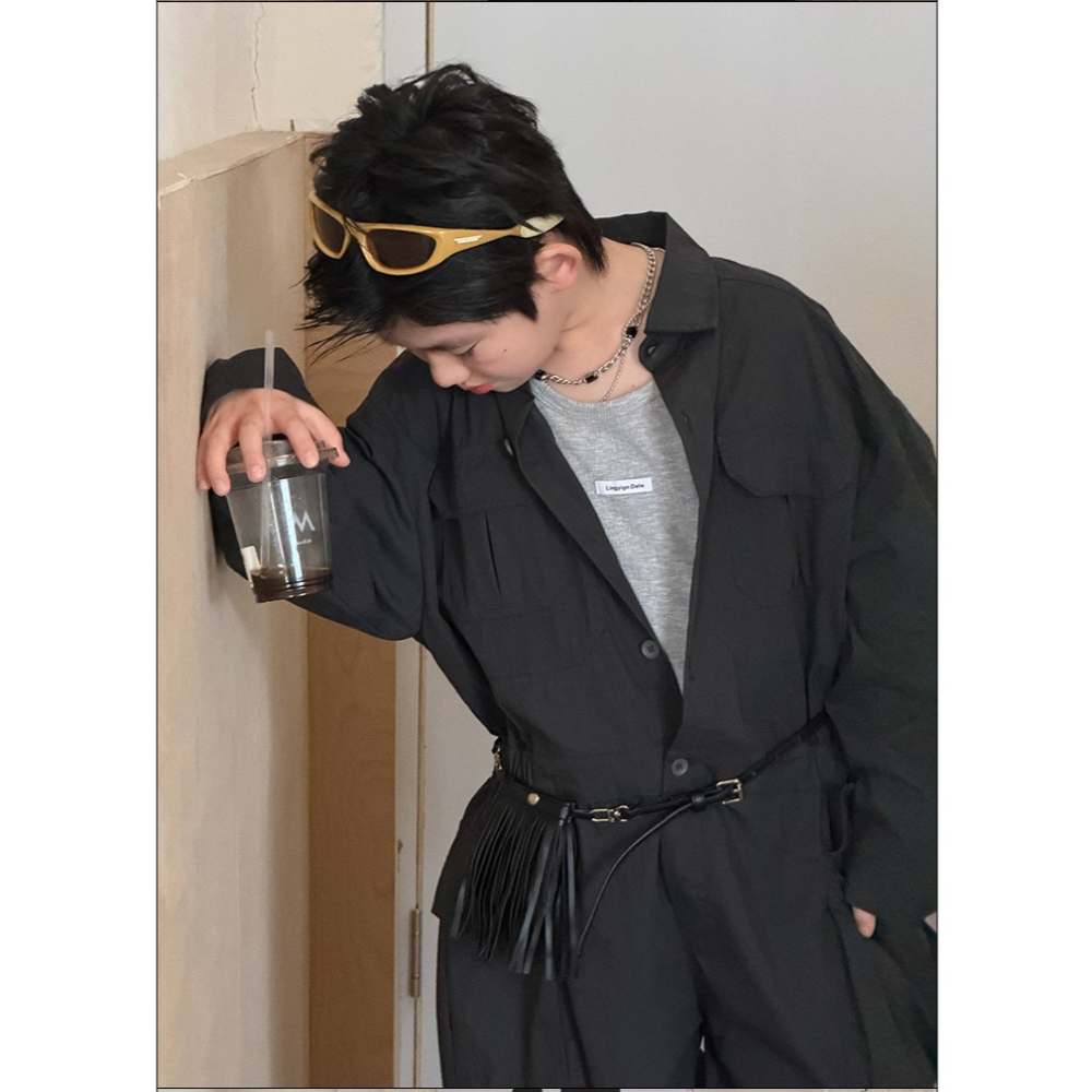 工裝舊水洗連體衣S602322-細節圖7