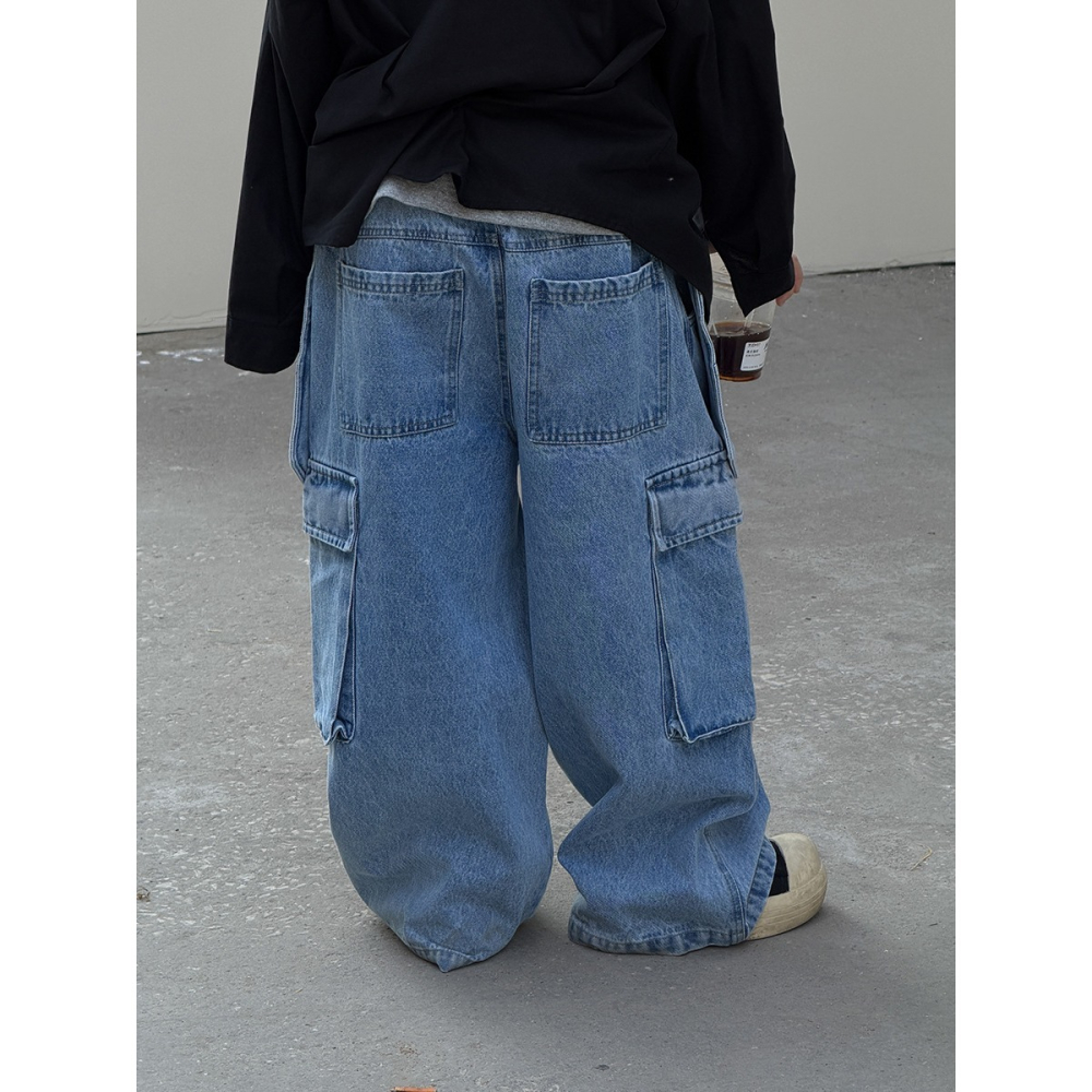 多口袋牛仔褲S602323-細節圖3