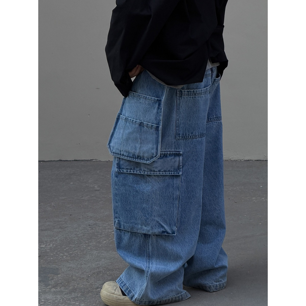 多口袋牛仔褲S602323-細節圖4