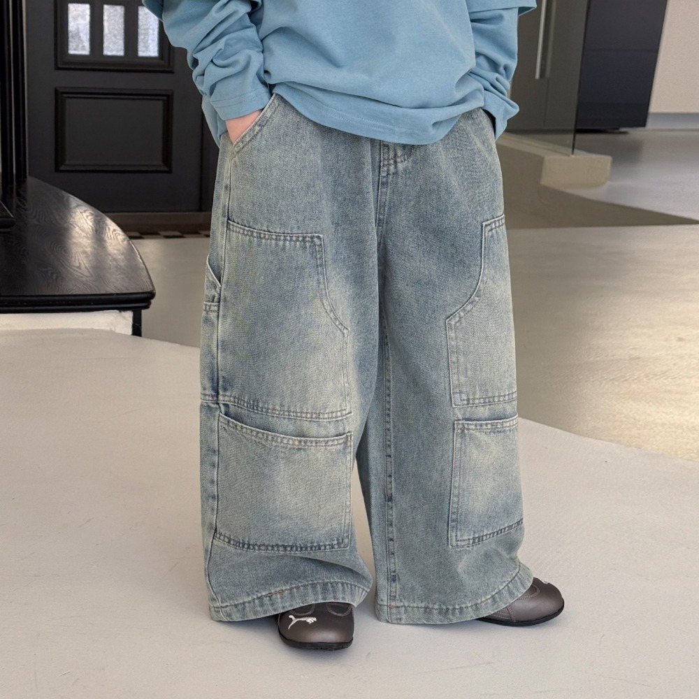 口袋水洗牛仔褲S602328-細節圖6