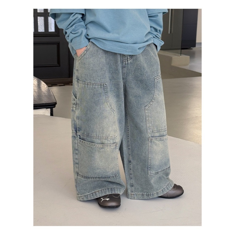 口袋水洗牛仔褲S602328-細節圖8