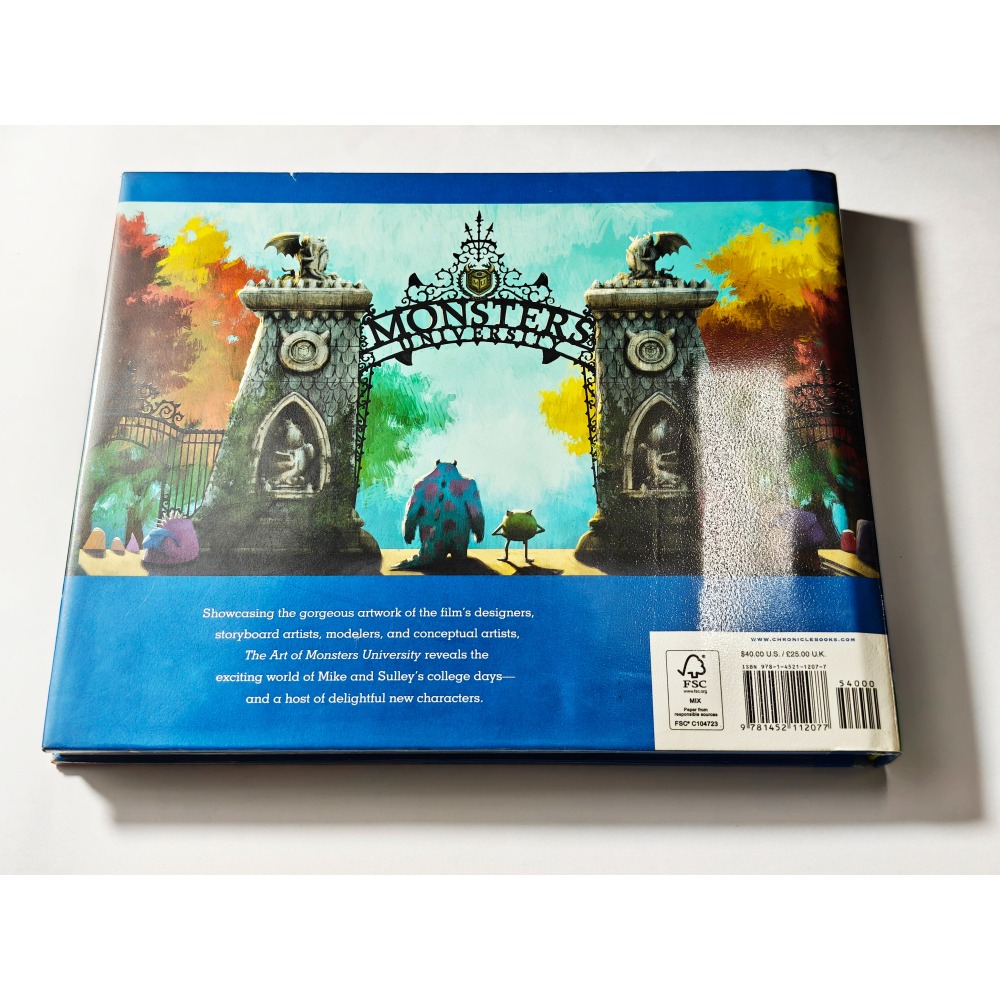 近全新 The Art of Monsters University 迪士尼 皮克斯 怪獸大學 電影版藝術書 畫冊-細節圖2