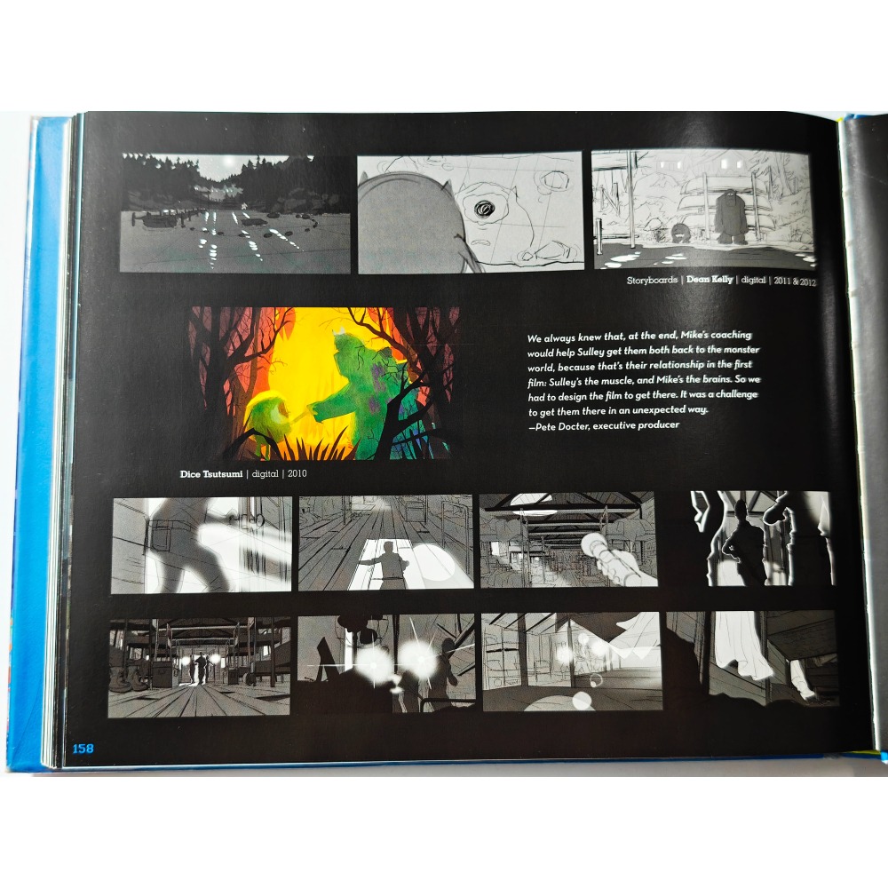 近全新 The Art of Monsters University 迪士尼 皮克斯 怪獸大學 電影版藝術書 畫冊-細節圖4