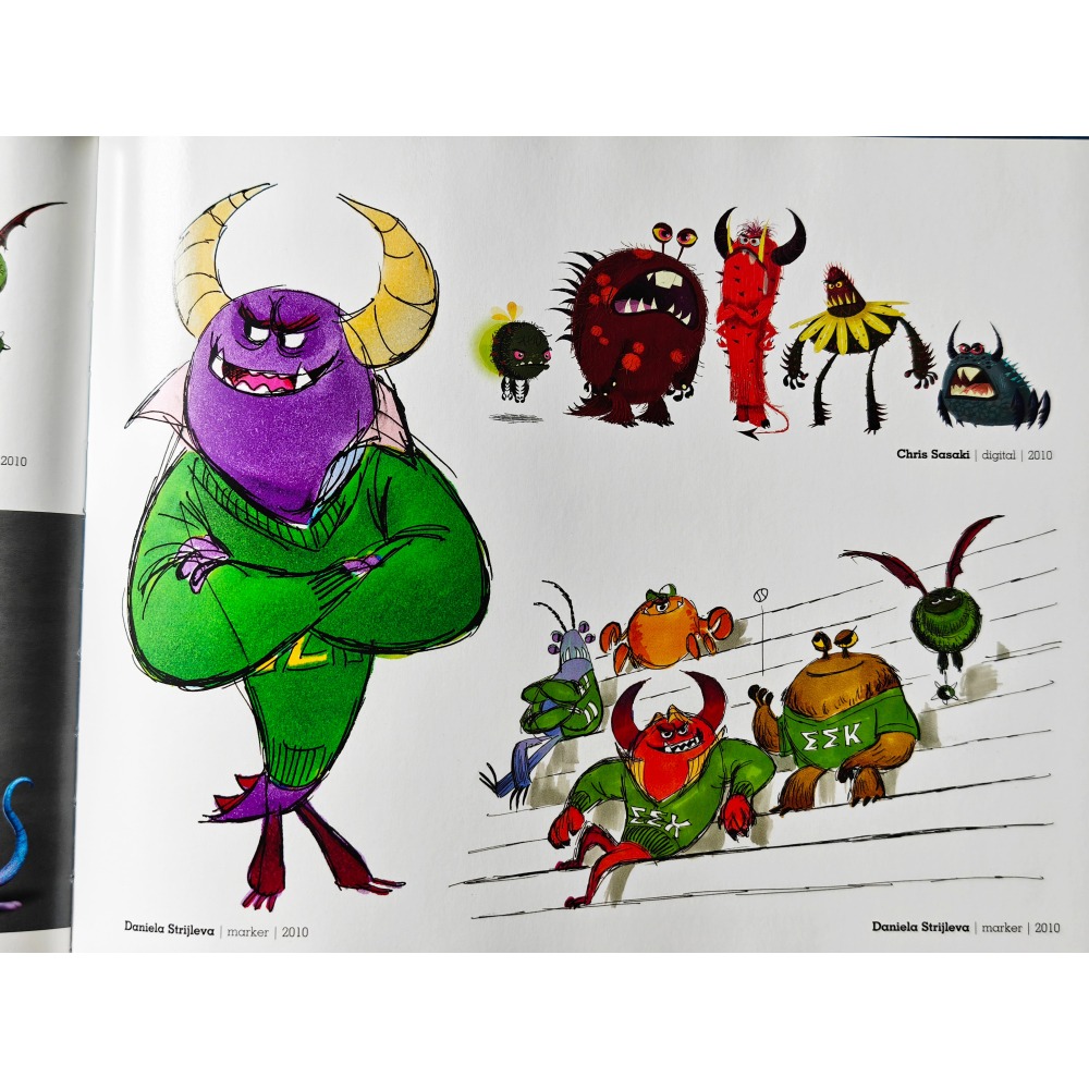 近全新 The Art of Monsters University 迪士尼 皮克斯 怪獸大學 電影版藝術書 畫冊-細節圖5