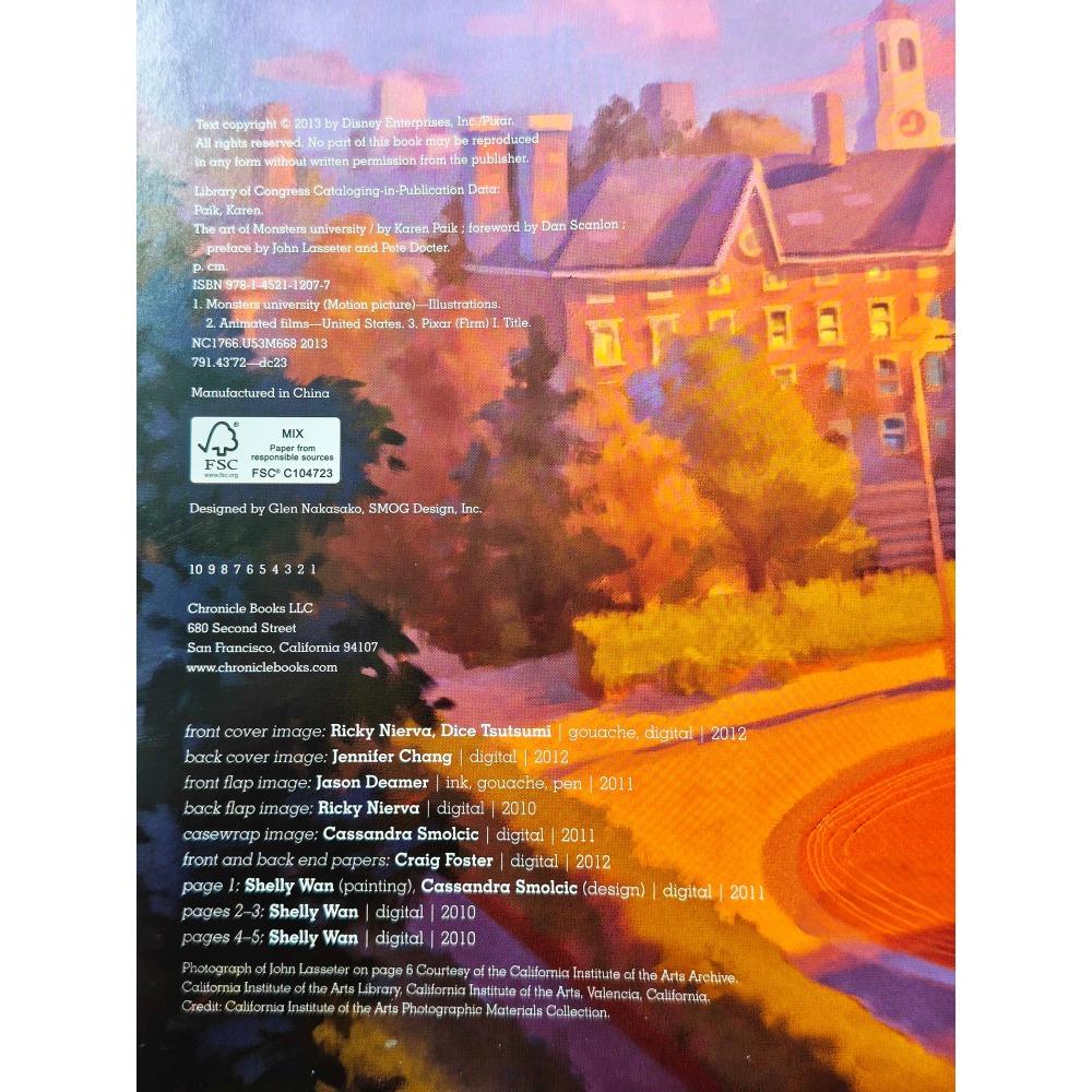 近全新 The Art of Monsters University 迪士尼 皮克斯 怪獸大學 電影版藝術書 畫冊-細節圖6