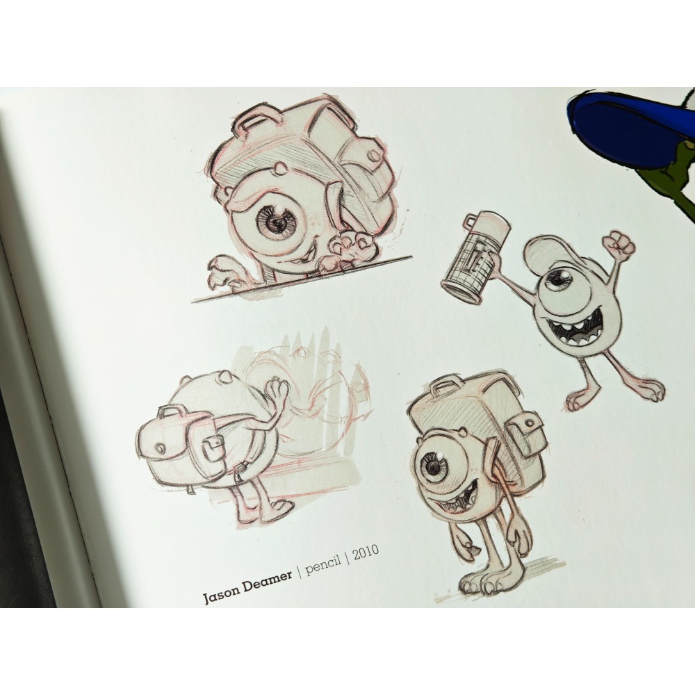 近全新 The Art of Monsters University 迪士尼 皮克斯 怪獸大學 電影版藝術書 畫冊-細節圖11