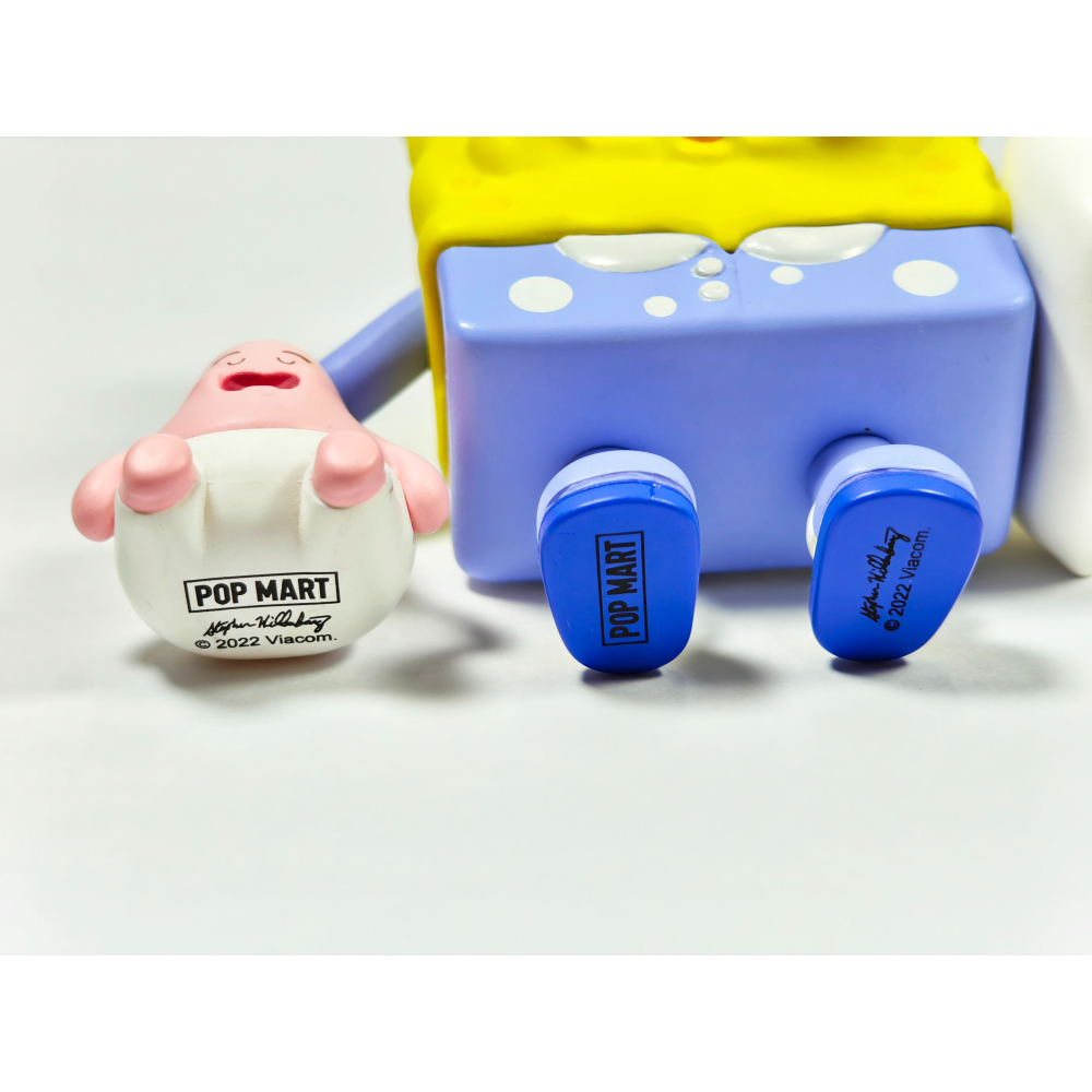 二手 拆擺 POPMART 泡泡瑪特 睡衣派對系列 卷卷笛 海綿寶寶 確認款 #盲盒 #公仔 #盒玩-細節圖3
