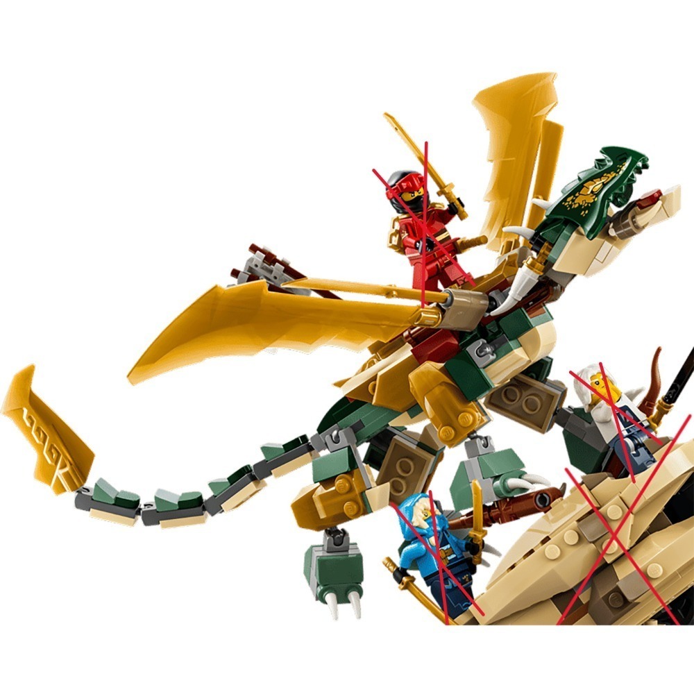 合售&拆賣 正版 LEGO 樂高 NINJAGO 旋風忍者系列 71871 龍刃之戰 盒組 龍 金 蜜拉 伊沃大師 人偶-規格圖1