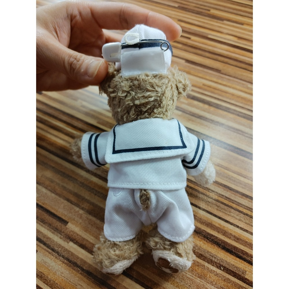 日本海洋迪士尼限定達菲熊吊飾 Duffy 鑰匙圈 絕版正品 海軍風水手服-細節圖3