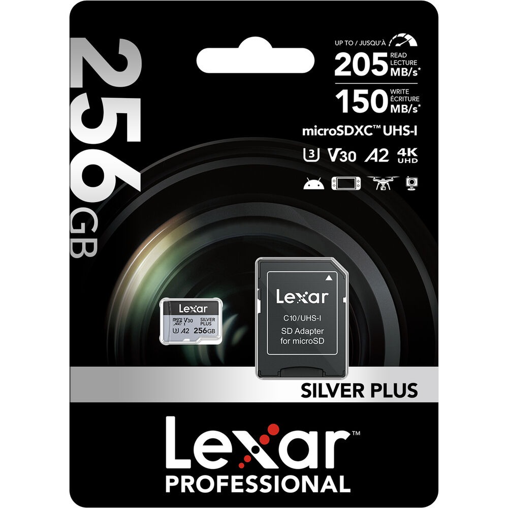 Lexar Professional 256G Silver Plus microSDXC V30 UHS-I 公司貨-細節圖6