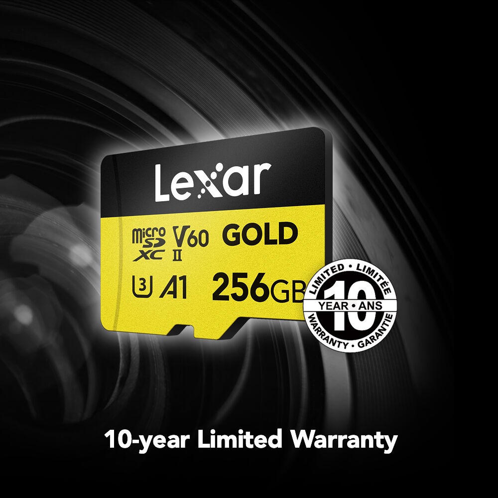 Lexar Professional 128G Gold microSDXC V60 UHS-II 4K攝影 公司貨-細節圖6