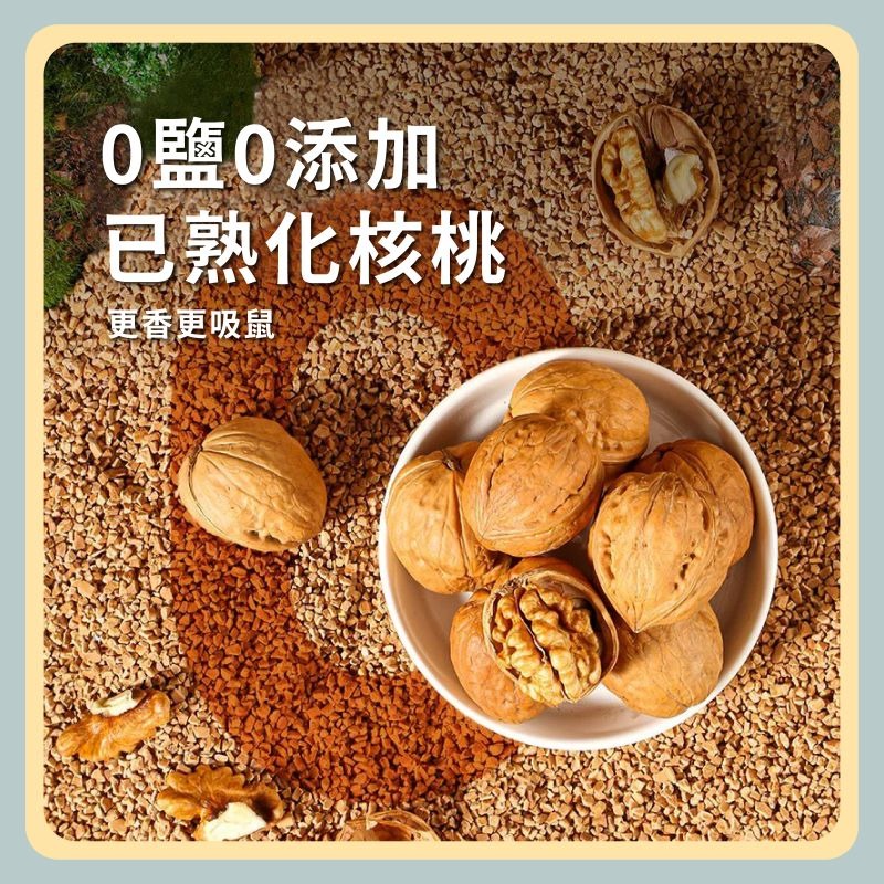 〃DEER NIU〃帶殼核桃  薄殼核桃 核桃 熟核桃 倉鼠磨牙零食 黃金鼠 三線鼠 花枝鼠-細節圖4