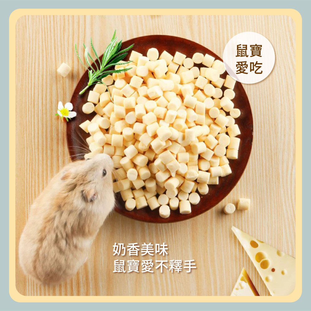 〃DEER NIU〃牛乳起司顆粒 倉鼠零食 點心 三線鼠 黃金鼠 磨牙 三線鼠零食-細節圖4