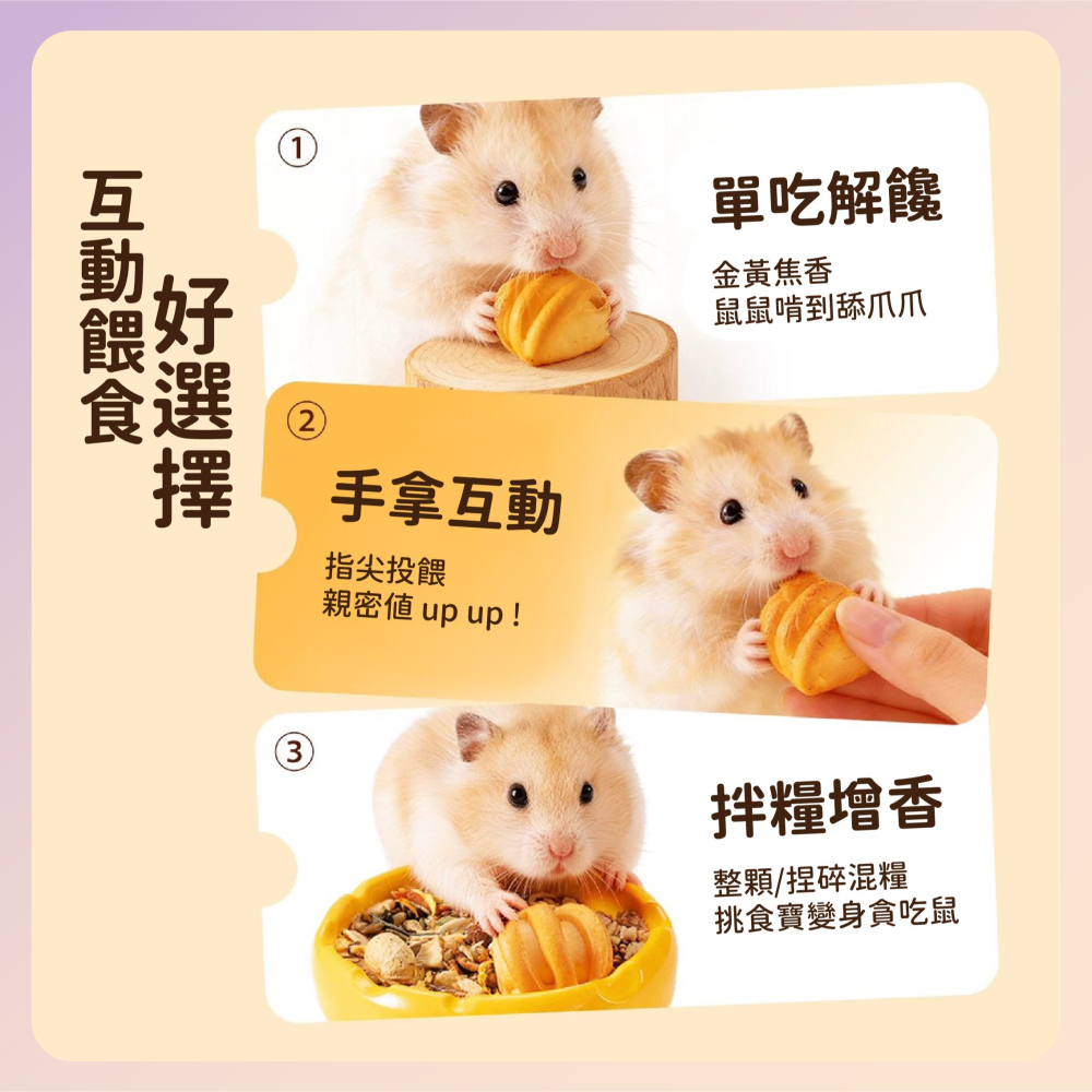 〃DEER NIU〃烤麵包 小麵包 倉鼠麵包 老年鼠 倉鼠點心 小寵零食 松鼠 刺蝟 蜜袋鼯 花枝鼠-細節圖2