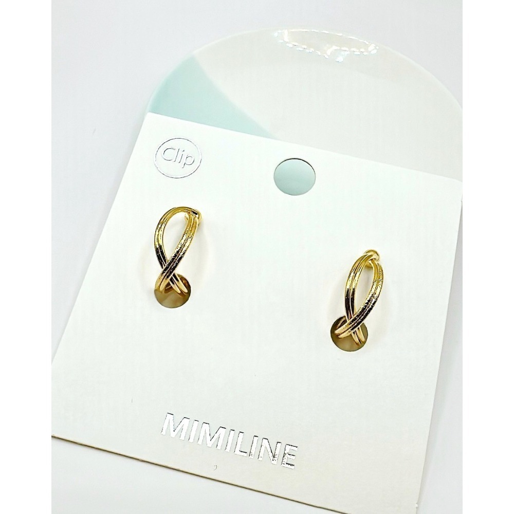 E003-流金歲月夾式耳環-細節圖2