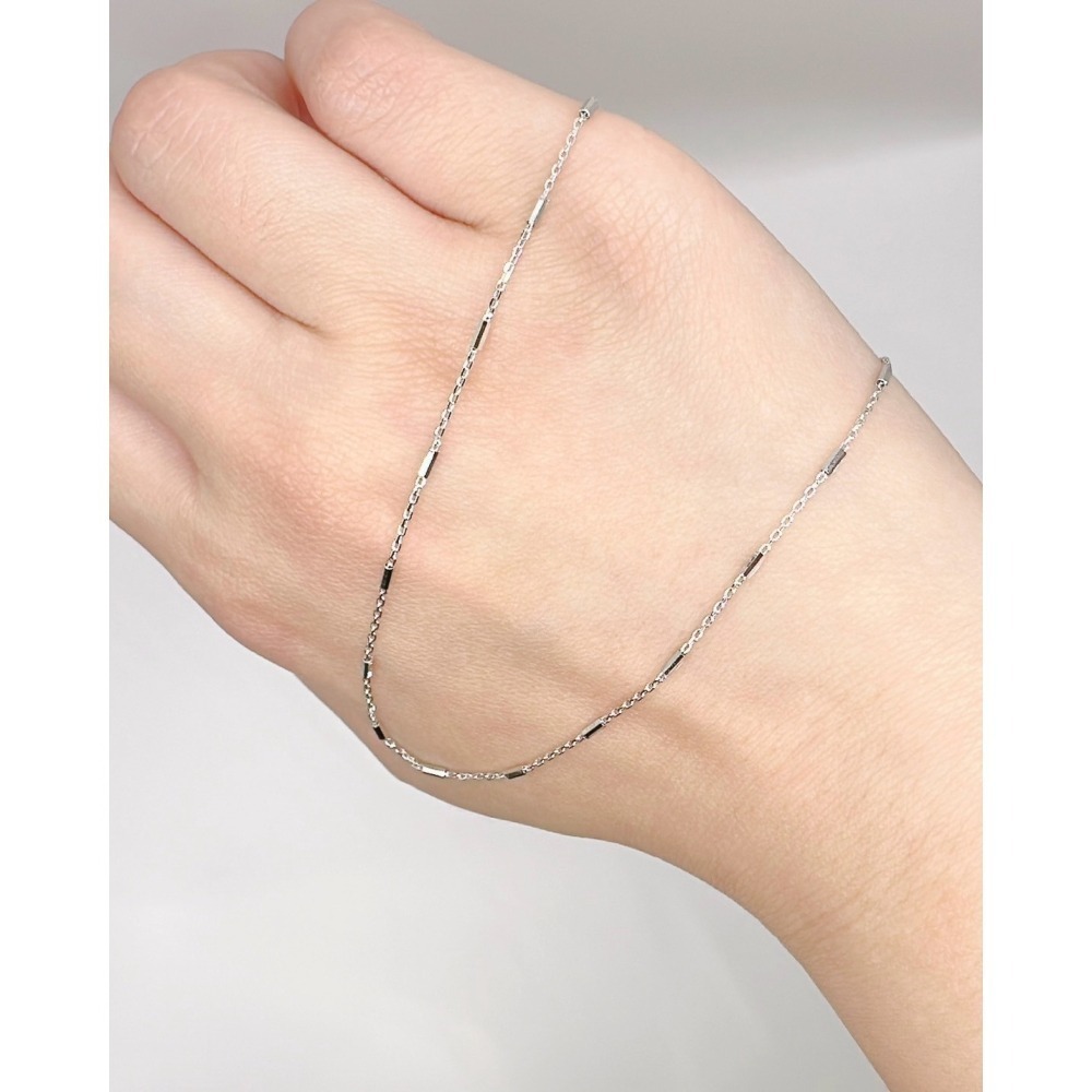 N002-銀階之鍊S925純銀項鍊-細節圖2