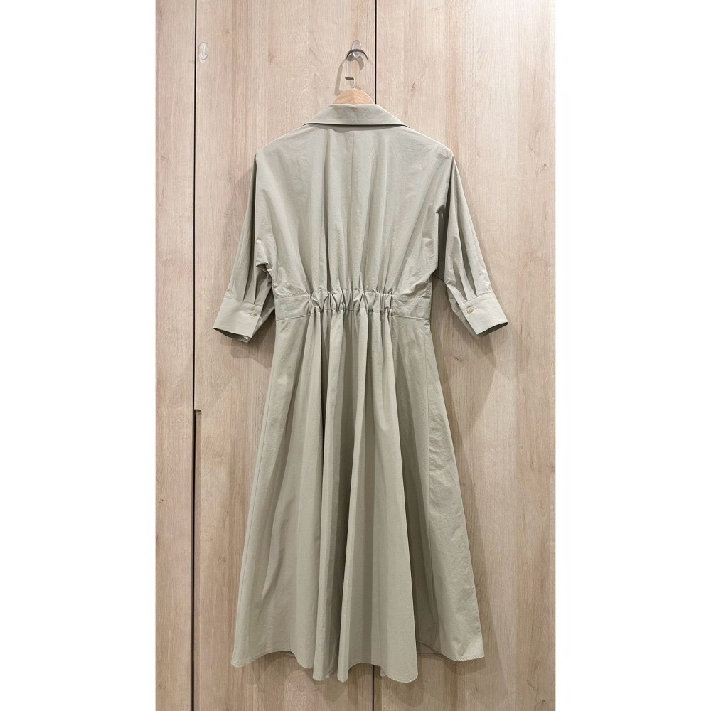 S002-橄欖優雅連身裙-細節圖4