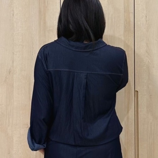 T038-藍霧輕盈上衣 (現貨)-細節圖2