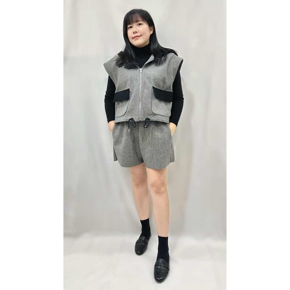 P019-帥氣歐膩設計短褲-細節圖2