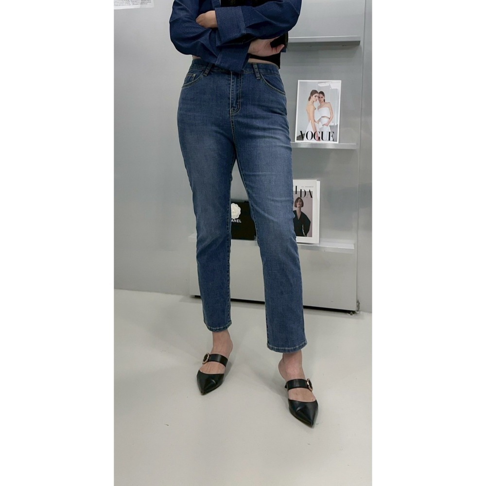 P028-美臀彈力夏日款牛仔褲[兩色-XL]-細節圖2