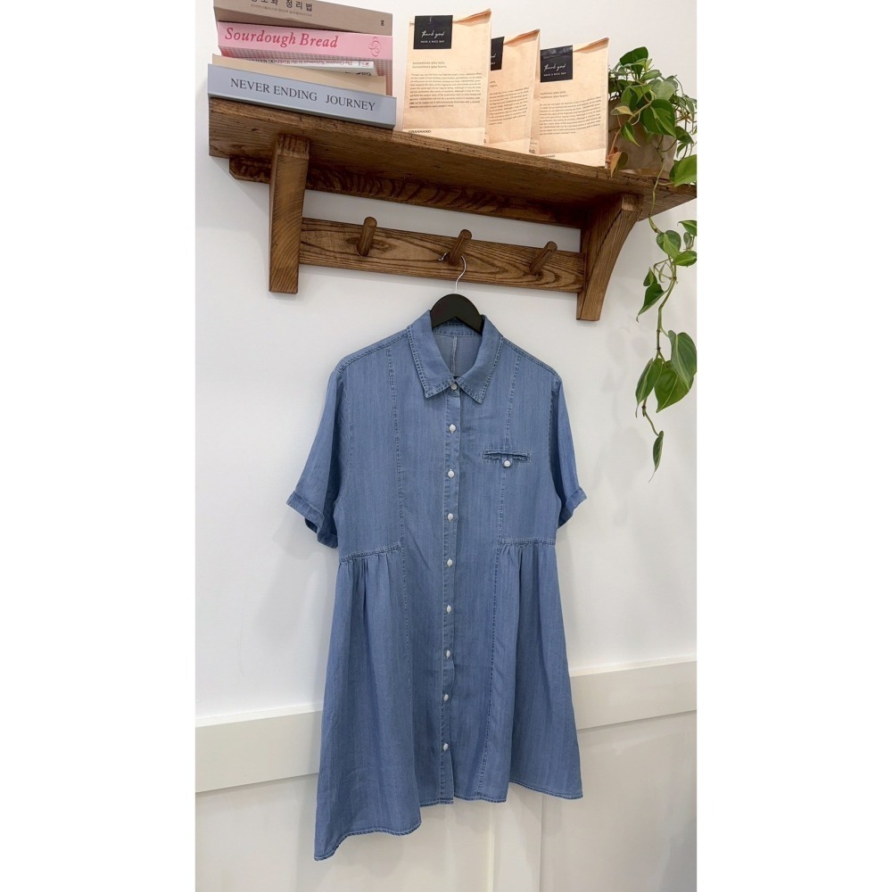 S004-藍莓午後牛仔洋裝-細節圖2