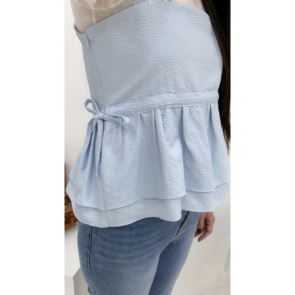 T043-微甜夏日側綁背心 (現貨)-細節圖3